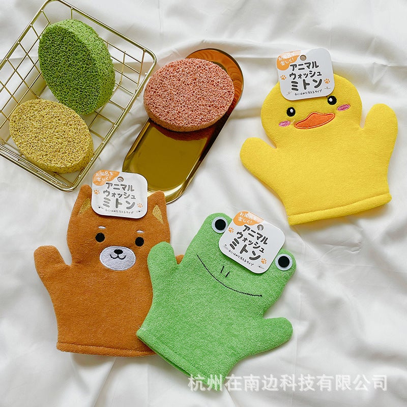 Japanese Cute Children'S Bath Towel Bath Double-Sided Baby Bath Artifact Back Rubbing Bath Towel Does Not Hurt The Skin - Image 5