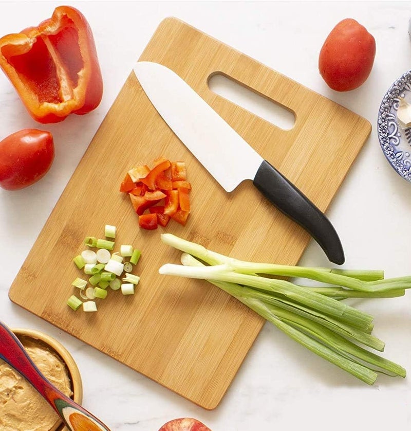 LIMPUS Wood Cutting Boards for Kitchen AntiMicrobial Chopping Board EcoFriendly Wooden Cutting Board Wooden Trays for Meat Fruit and Cheese Bamboo Chopping Board 20x30 cm - Image 2