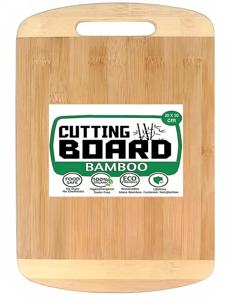 LIMPUS Wood Cutting Boards for Kitchen AntiMicrobial Chopping Board EcoFriendly Wooden Cutting Board Wooden Trays for Meat Fruit and Cheese Bamboo Chopping Board 20x30 cm - Image 1