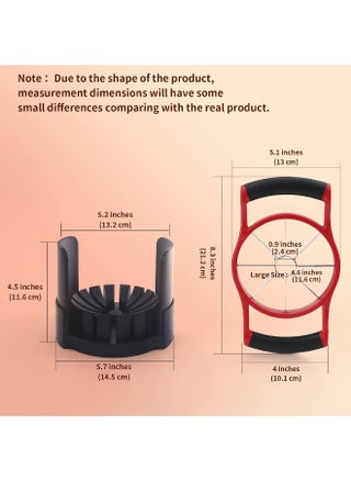 Ookuu  Apple Slicer Corer, [Large Size] 8-Blade Heavy Duty Apple Cutter With Base, [Upgraded] Cut Apples All The Way Through, Stainless Steel Ultra-Sharp Blade, Fruit And Vegetable Divider, Wedger Red - pzsku/Z7D6435A4A1A87DC7D590Z/45/_/1722149797/759f293c-3182-467e-84af-a7569dfc8720