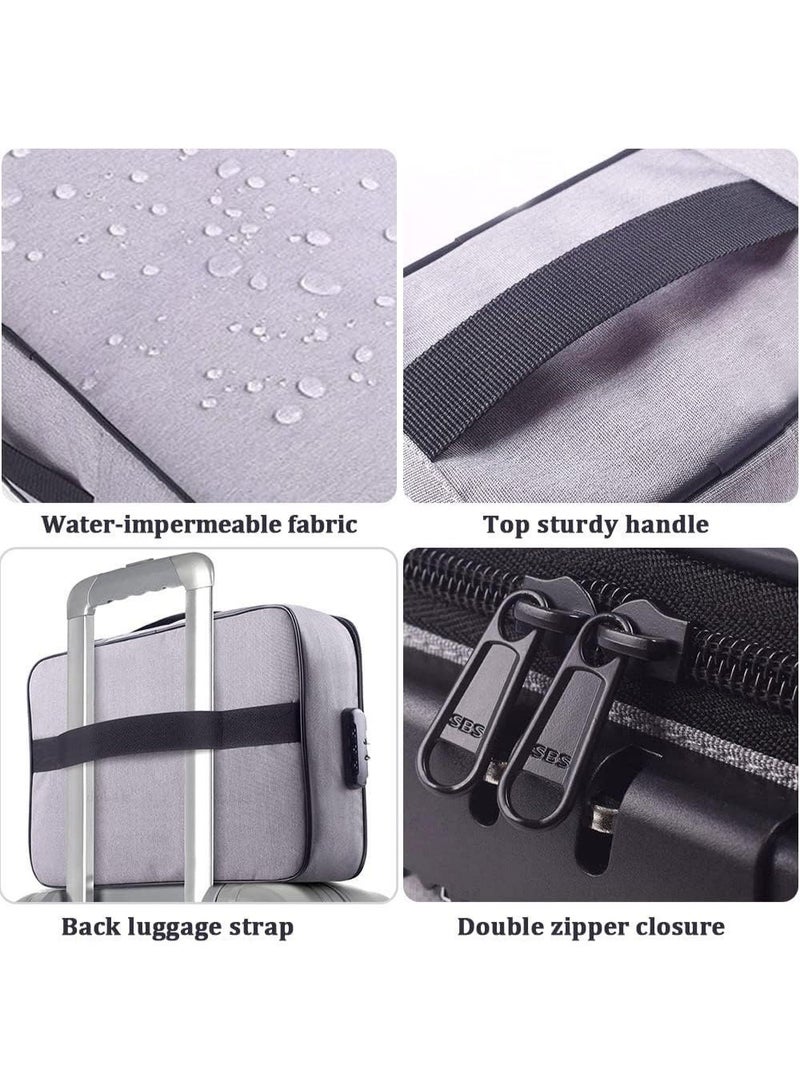 AMM Document Organizer Bag with Code Lock – Watertight 3-Layer File Storage Case (Black) - Image 5