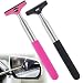 GUBCUB Side Mirror Squeegee 2 PCS Car Mirror Squeegee Retractable Car Rearview Mirror Wiper for All Vehicles Universal Automotive AccessoriesBlackPink - Image 2