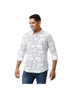 Pepe Jeans Pepe Jeans Men's Regular Fit Shirt (PM308052800M_White  - Image 3