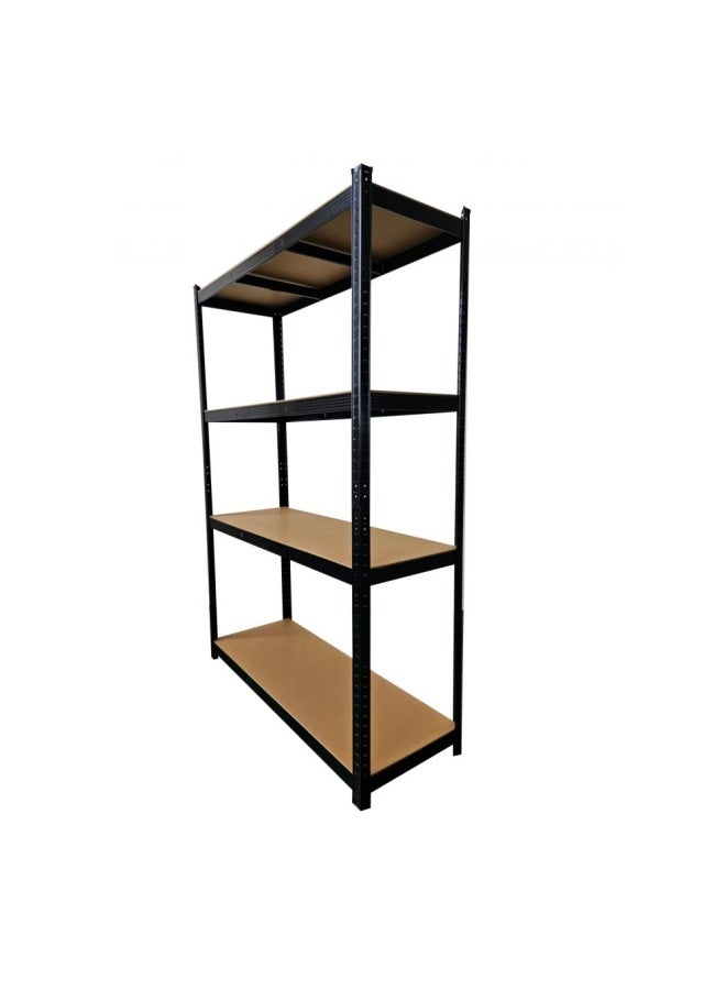 DANUBE HOME Milano 4 Layer Steel Shelf Home Office Utility Storage Shelf Multi Function Save Space Organizer Shelf With Mdf Board (120X45X180) 250Kgx4