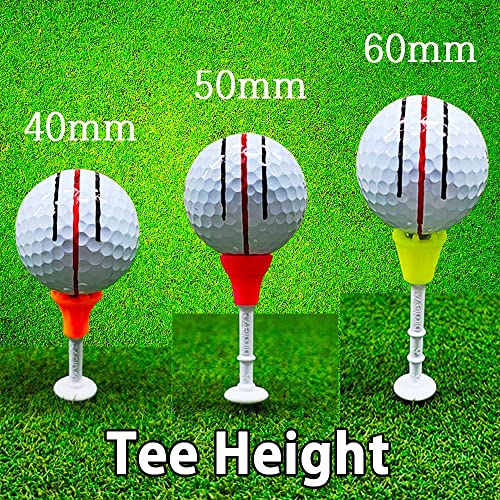 BIRDIE79 Upgraded Premium Big Head(Silicone) Golf Tees 3-1/4 – Height Adjustable – Easy Tee Up -Tee Off with Greater Consistency – Excellent Durability – Golf Tee Hanger – 1Pack (12) - Image 5