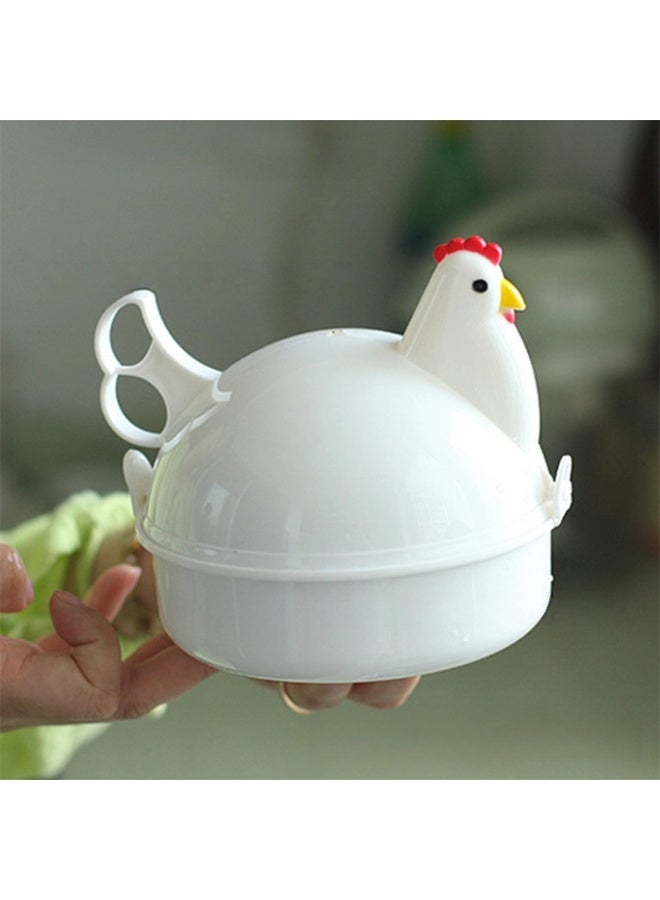 باخرة بيض رائعة على شكل دجاج طهي بيض سهل للحصول على بياض طري مثالي وصفار كريمي في كل مرة - Image 1