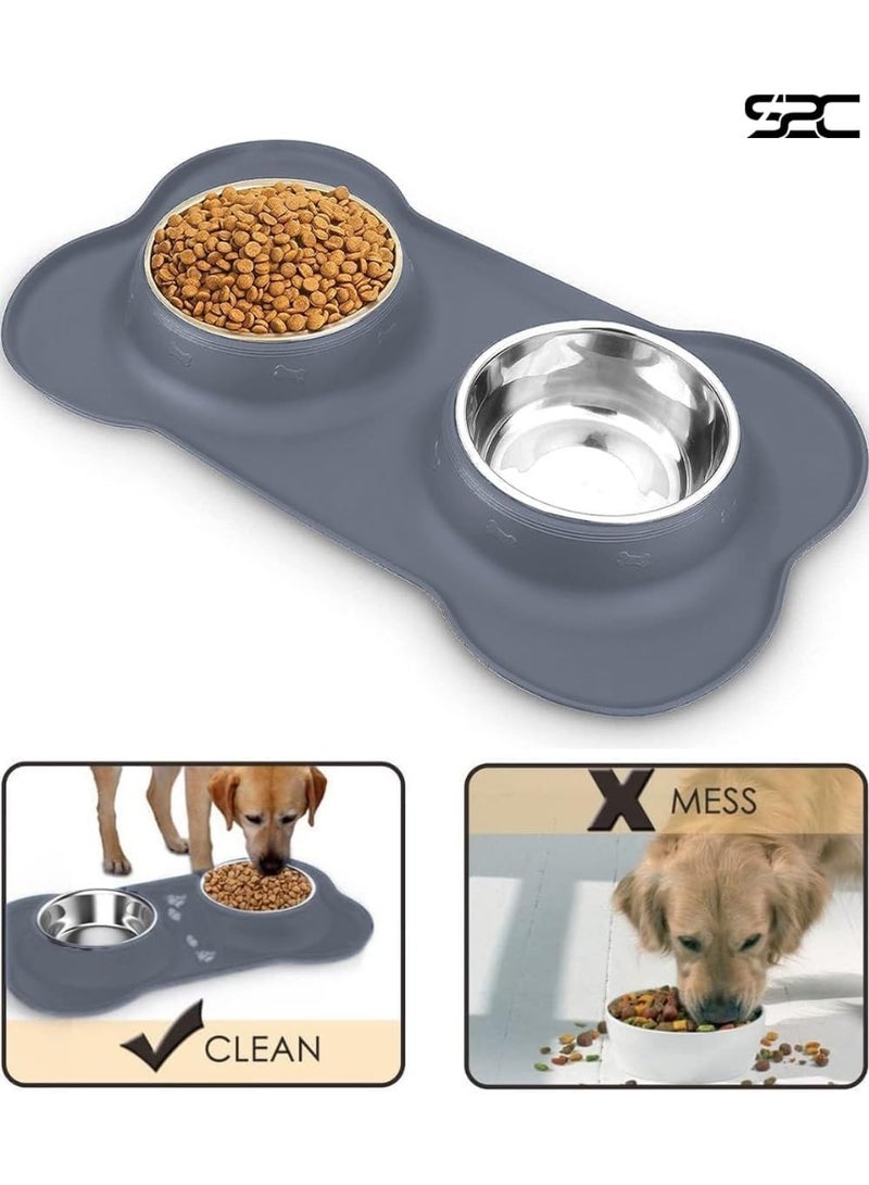 اي 2 سي وعاء حيوانات أليفة من الفولاذ المقاوم للصدأ S2C، وعاء قطط غير قابل للانزلاق، وعاء كلب مرتفع، وعاء طعام للقطط، وعاء طعام وماء للقطط، ملحقات القطط، وعاء للحيوانات الأليفة، صحن قطط، وعاء طعام للكلاب، ملحقات الكلاب - Image 5