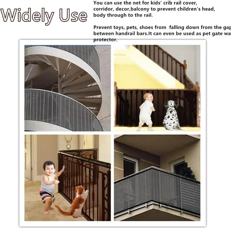 Mor Bebe Railing Balcony and Stair Net Child Safety Net Protective Net for Children and Pets