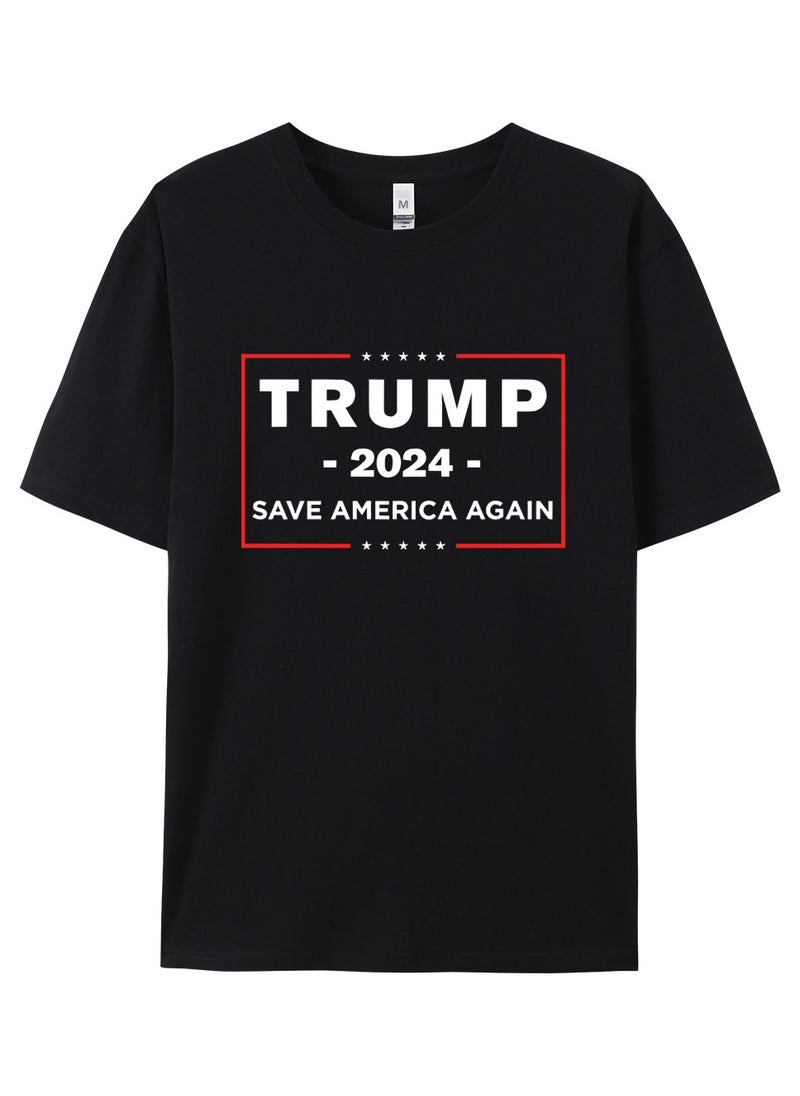 KUYING - New Trump Print Short Sleeved Shirt - Image 1