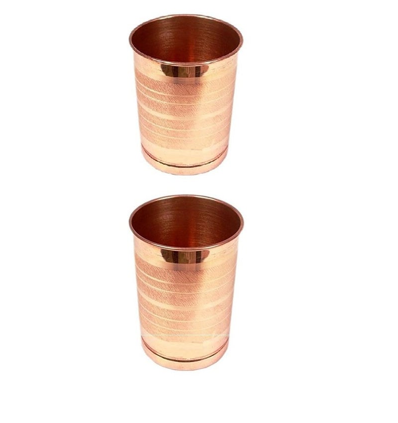 KC Pure Copper Jug for Health Benefits Drinking Water 2000 Ml with 2 Piece Copper Glasses 250 Ml - Image 3