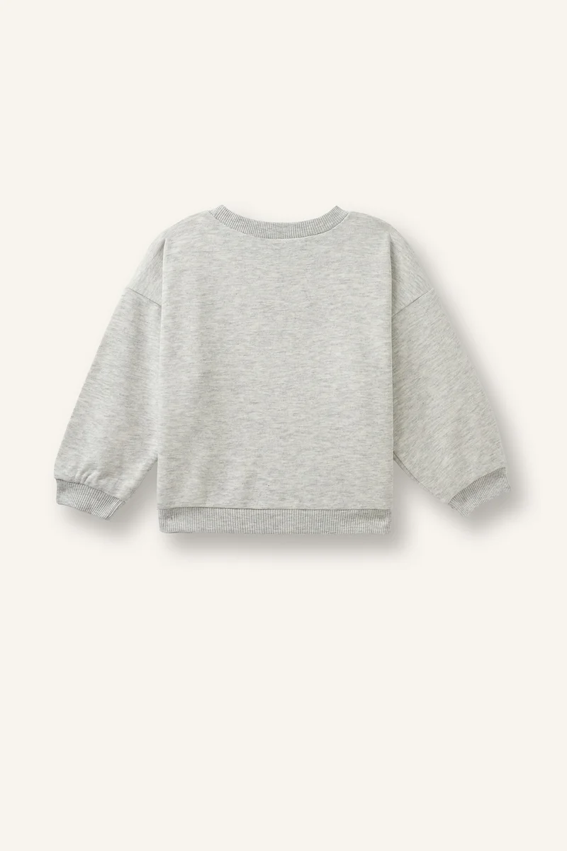 ديفاكتو Baby Girl Regular Fit Thick Fabric Sweatshirt