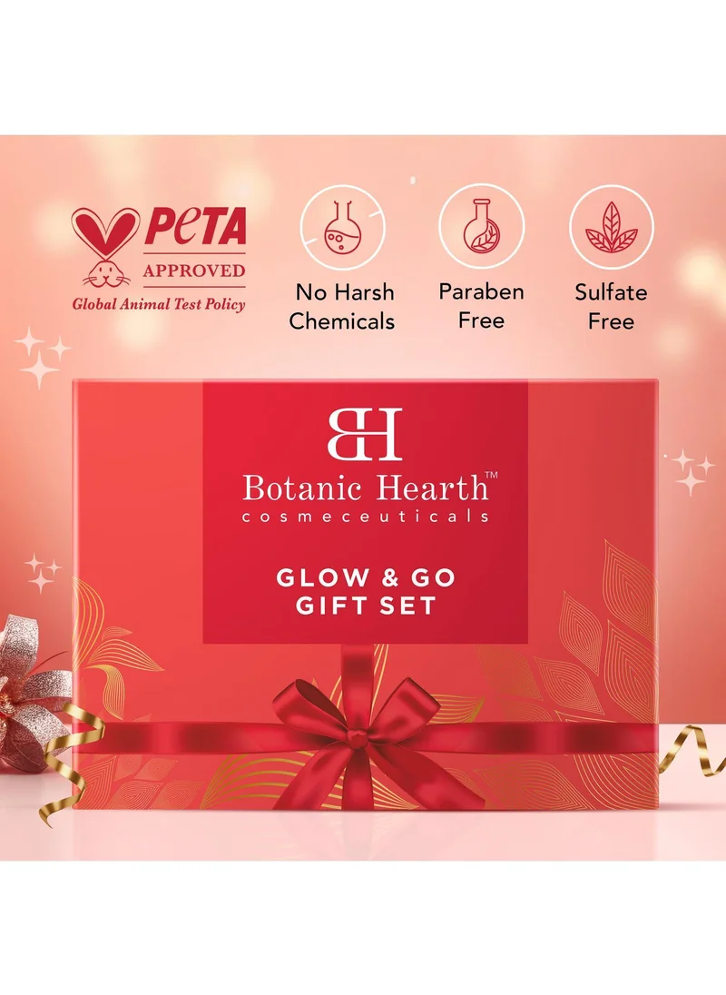 Botanic Hearth Botanic Hearth Gift Set of 3- Hibiscus Body Scrub - 60g | Raspberry Lip Balm - 10g | British Rose Body Wash - 50ml