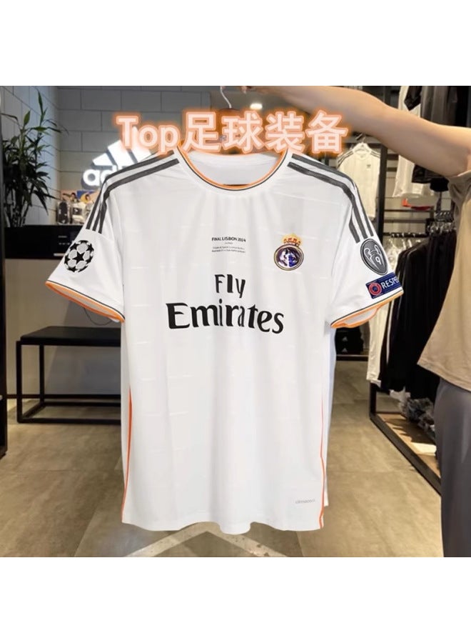 13-14 Home Court + 3 Stamps Fan Edition 06-07 Royal Horse Home White Football Jersey No. 23 Beckham No. 9 Romado Retro Jersey