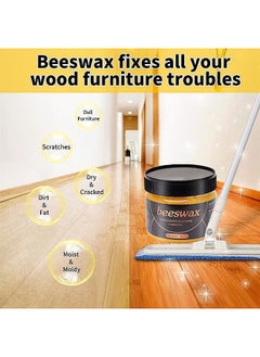 Natural Beeswax Furniture Polish Wood Seasoning Beewax For Wood Polish And Conditioner Multipurpose Waterproof And Repair Wood Wax Wood Cleaner And Polish Furniture Wax - pzsku/Z7D6521B2F4B798505246Z/45/_/1704780583/fbea4503-e670-4cc2-9472-402351efe7b7