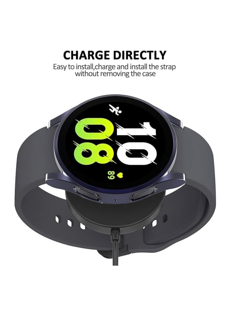 Compatible with Samsung Galaxy Watch 5 Pro 44mm/44mm Screen Protector Case, Soft Coated Protective Cover Scratch Resistant Protection (Gray) - Image 5