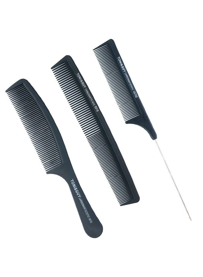 مجموعة مشط شعر 3 قطع، مشط تصفيف محترف مناسب لجميع أنواع الشعر وأساليب التصفيف - Image 1