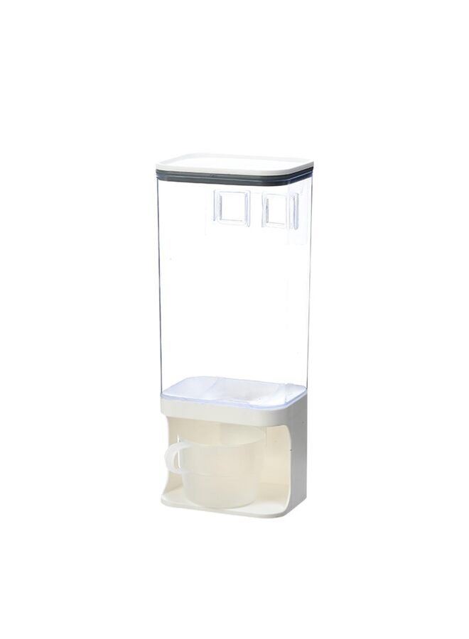 Food Dispenser, Laundry Detergent Dispenser, Wall-Mounted for Laundry Beads, Laundry Room Organization, for Laundry Detergent Powder, Creal, Beans. - Image 1