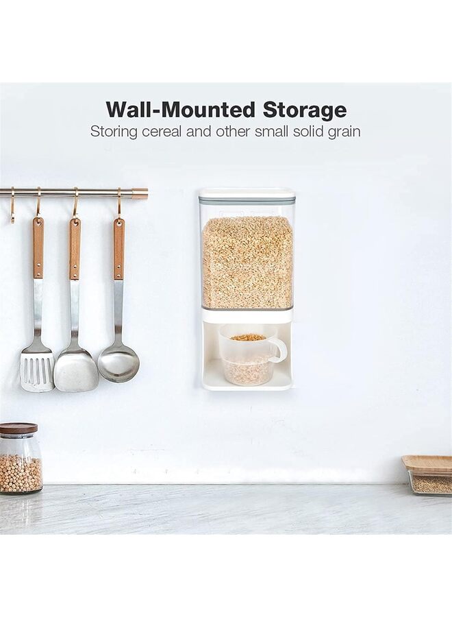 Food Dispenser, Laundry Detergent Dispenser, Wall-Mounted for Laundry Beads, Laundry Room Organization, for Laundry Detergent Powder, Creal, Beans. - Image 3