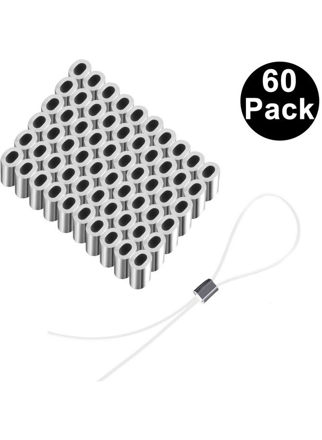 Cerpourt Clear Invisible Hanging Wire 0.9Mm Up To 60Lbs 656Feet(200M) Strong Nylon Thread For Beading Sewing Ornaments With 60Pcs Aluminum Crimping Sleeves Hanging Kit For Picture Frame String Light Hanging - Image 4