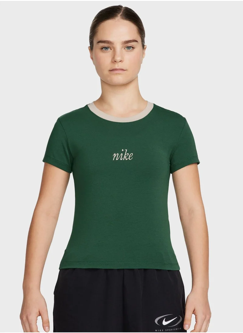 Nike Nsw Knitted Cropped T-Shirt