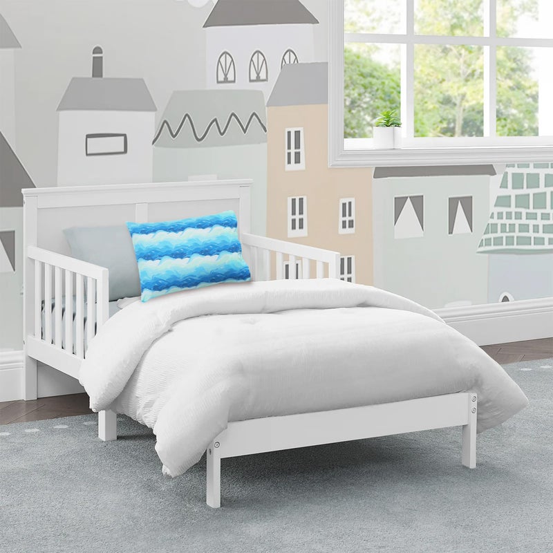 KRADYL KROFT Toddler Pillow with 100% Cotton Removable Cover - 20 X 15 Inches | Children Pillows | Baby Pillows - Waves - Image 3