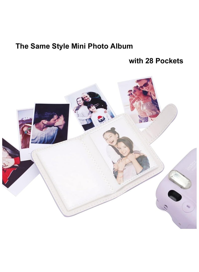 general Instant Camera Case Compatible with Fuji Instax Mini 11/9/8/8+ PU Leather Bag with Pocket and Adjustable Shoulder Strap Mini Album - Image 4