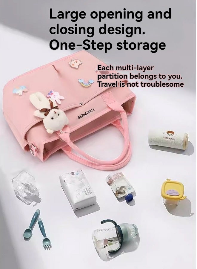 Beauenty New Lightweight And Large Capacity Casual Hand-Held Single Shoulder Mother And Baby Bag - Image 4