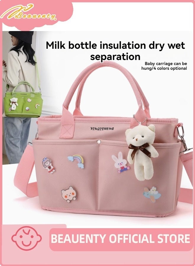 Beauenty New Lightweight And Large Capacity Casual Hand-Held Single Shoulder Mother And Baby Bag - Image 2