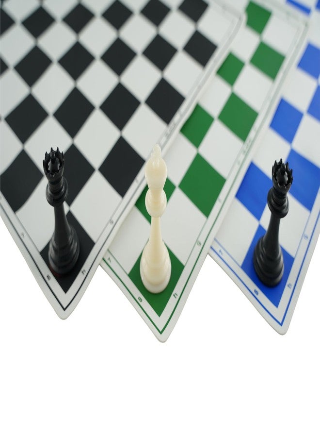 Playminds 20" Fide Standard Professional Vinyl Roll Up Chess Set with Extra Queens, Carry Pouch and Bag - Perfect for Chess Players and Tournament - Image 3