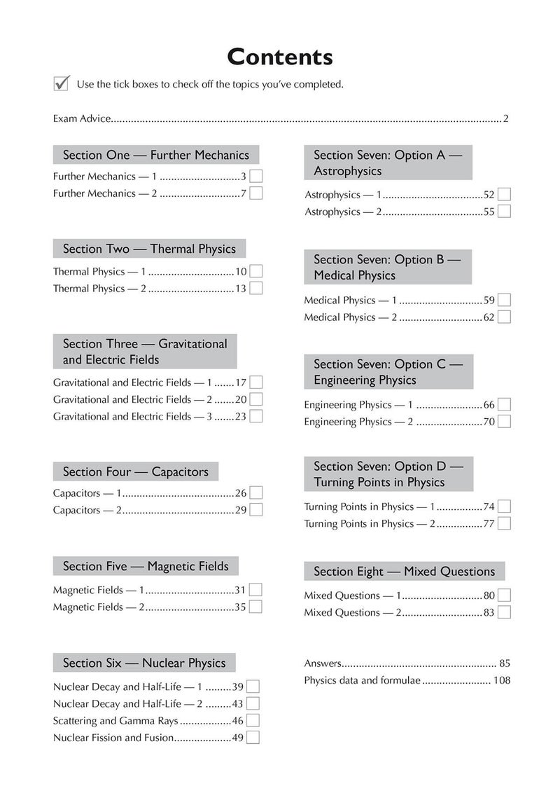 A-Level Physics: AQA Year 2 Exam Practice Workbook - includes Answers (Cgp Aqa A-level Physics) - Image 2