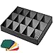 Storage Standard Card Sorting Tray Stackable Trading Cards Organizer 15Compartment Tray Sorter for Organizing Raw Sleeved or Toploaders Includes Organization Insert Dividers - Image 3