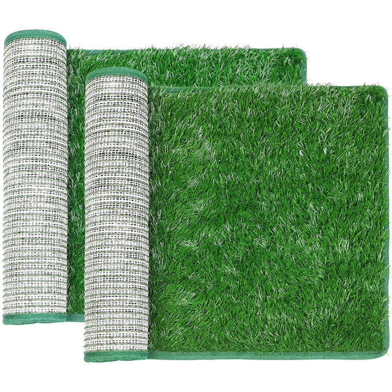 LOOBANI Dog Grass Pee Pads Artificial Dog Grass Pads for Potty Tray Fake Grass for Dogs to Pee On Outdoor Indoor Pee Grass for Dog Potty 181281 inch