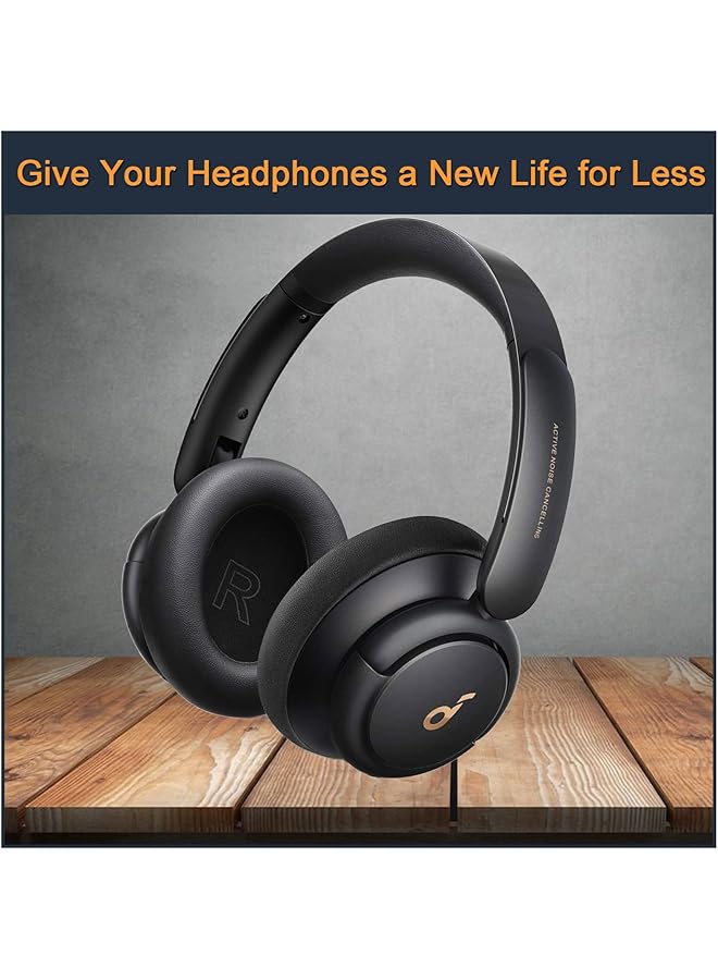 erorex Earpads For Soundcore Life Q30 Q30Bt Q35 Replacement Ear Cushion Pads With Protein Leather And Memory Foam For Replacement Ear Cushion Pads For Soundcore Q30 Q30Bt & Q35 - Image 5