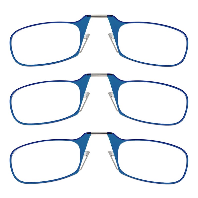 ThinOptics Readers Rectangular Reading Glasses 3 PackBlue 44mm 15 - Image 3