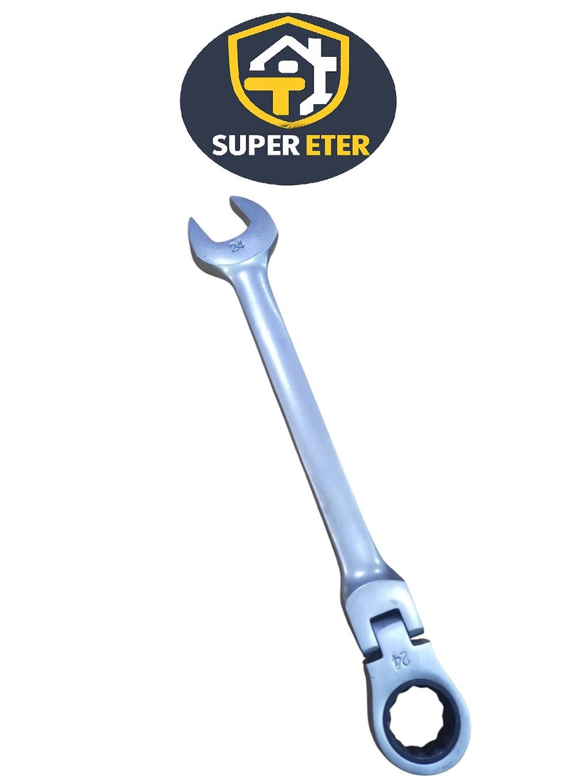 سوبر  ايتير مفتاح مشترك مرن برأس متحرك SUPER ETER مقاس 24 مم – موديل 10005014 – من فولاذ كروم فاناديوم – وزن 425 جرام - Image 1