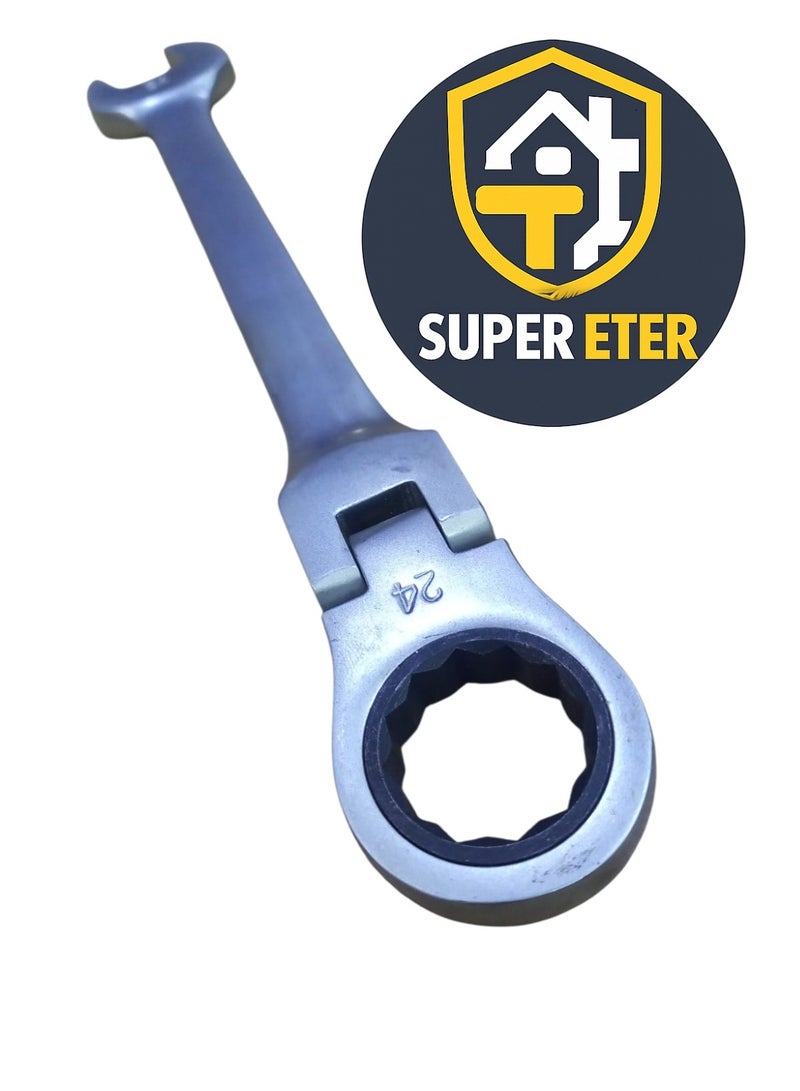 سوبر  ايتير مفتاح مشترك مرن برأس متحرك SUPER ETER مقاس 24 مم – موديل 10005014 – من فولاذ كروم فاناديوم – وزن 425 جرام - Image 2