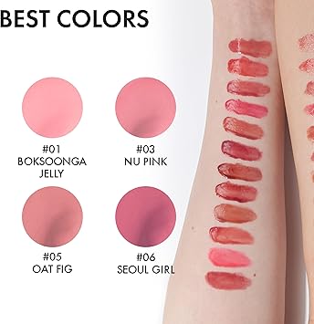 Amuse JELFIT TINT 12Hour Lasting JellyLike Texture Moisturizing Lip Stain Vegan in Handy Size for Travel 04 ROSE MILK - Image 3