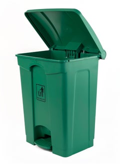Generic Step Trash Bin | Plastic Matte Finish | Functional Waste & Garbage Waste Bin | Suitable For Homes, Villas, Large Areas & Communal Spaces | Green | 68 Liters  - Image 2