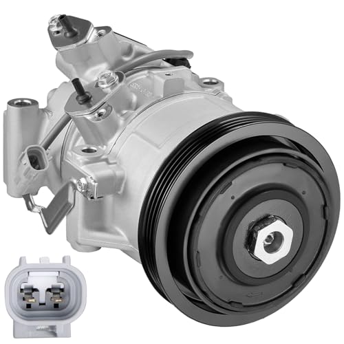 BDFHYK 157318 Air Conditioning A/C Compressor with Clutch Compatible with Toyota Yaris L4 1.5L 2007 2008 2009 2010 2011 2012 - Image 1
