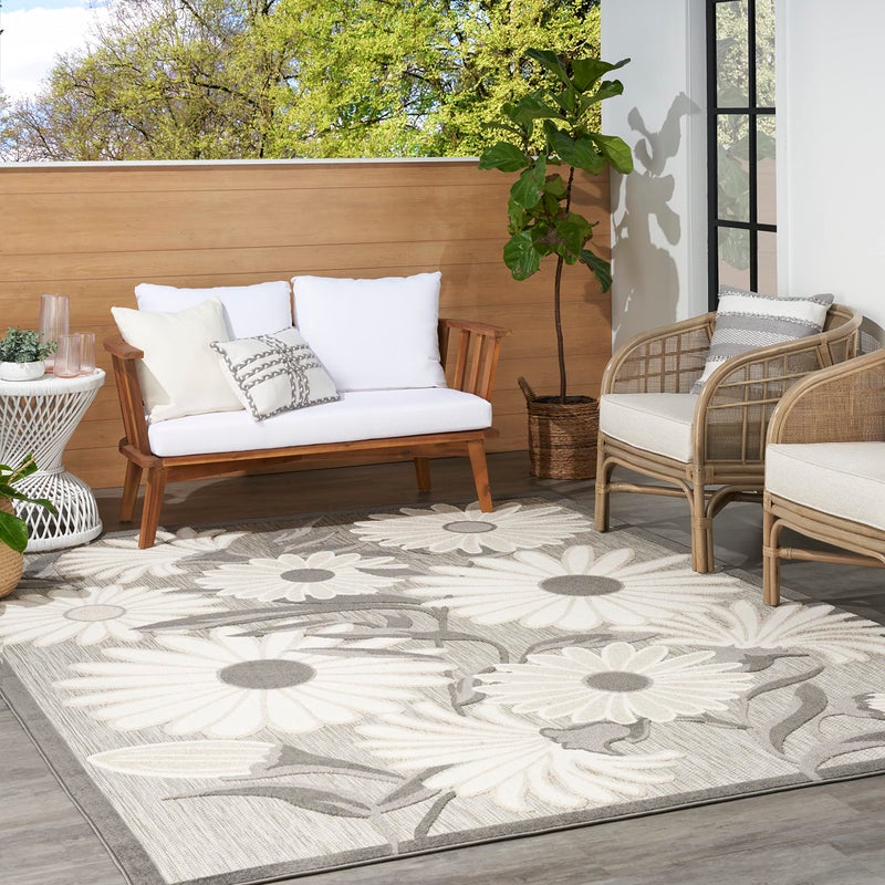 Nourison Home Aloha Beige 5'3" x 7'5" Area Rug - Easy Clean, Non Shedding, Bed Room, Living Room, Dining Room, Kitchen (5' x 8') - Image 3