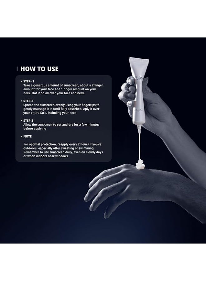 Reginald Men Helios Moisturizing Sunscreen SPF 50+ PA +++, 50G - Image 4