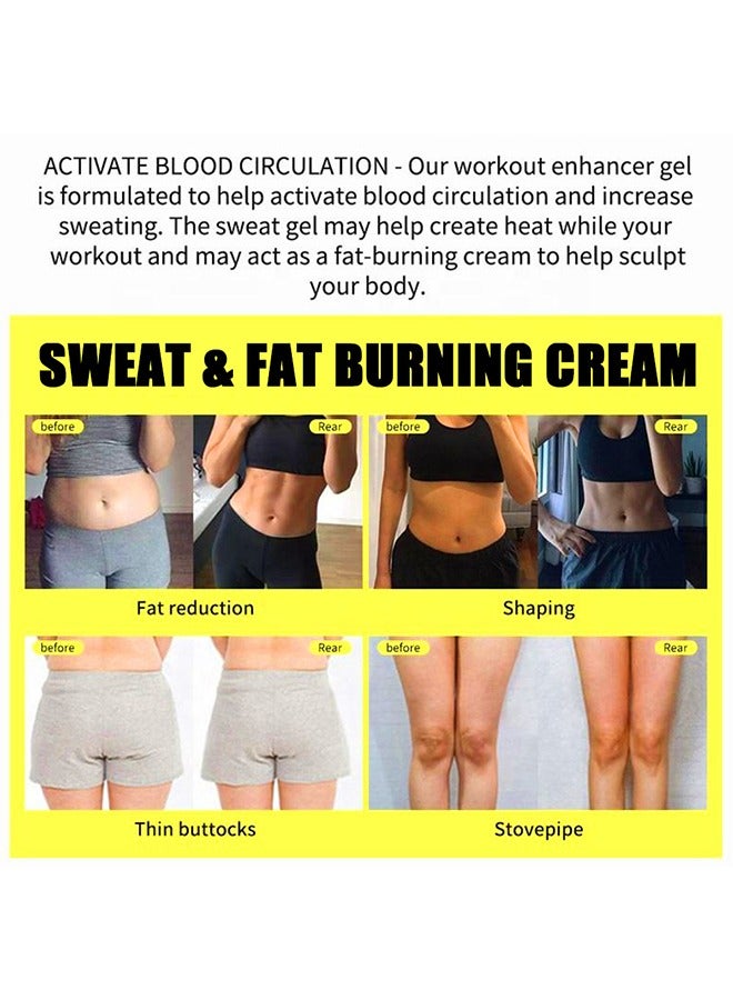 لينماي كريم العرق وحرق الدهون - السيلوليت شد وكريم التخسيس للرجال والنساء ، محسن تمرين التخسيس لتخفيف الوزن ، علاج السيلوليت للفخذين والساقين والبطن والذراعين والأرداف 120 جرام - Image 3