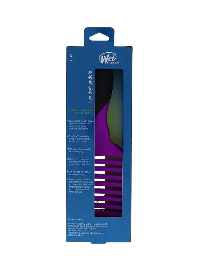 Wet Brush Pro Flex Dry Paddle Hair Brush Purple Black - Image 3