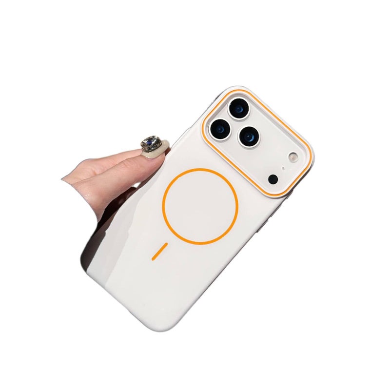 غطاء واقي | لـ iPhone 17 / 17 Air / 17 Pro / 17 Pro Max | أبيض PC | مغناطيس قوي - Image 1