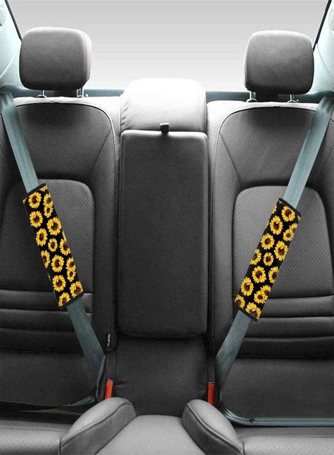 FOR U DESIGNS 2 PCS Auto Seat Belt Cover Sunflower Shoulder Seatbelt Pad for Adults Youth Kids Toddlers, for Car, Truck, SUV, Airplane, Backpack Straps - Image 2