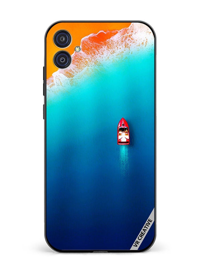 Protective Case Cover For Samsung Galaxy M04/F04 Boat Design Multicolour