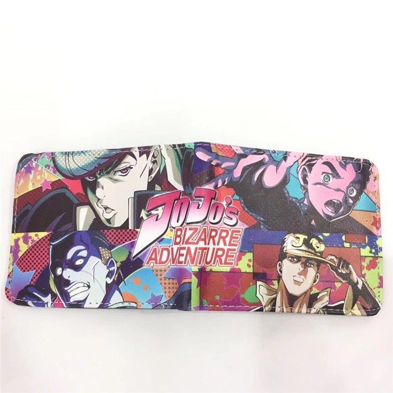 Jojo'S Bizarre Adventure Peripheral Kujo Jotaro Anime Pu Student Short Wallet Card Holder Wallet - Image 5