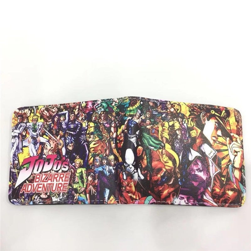 Jojo'S Bizarre Adventure Peripheral Kujo Jotaro Anime Pu Student Short Wallet Card Holder Wallet - Image 3