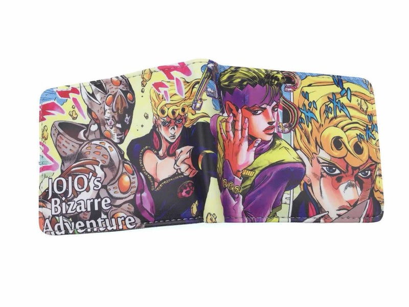 Jojo'S Bizarre Adventure Peripheral Kujo Jotaro Anime Pu Student Short Wallet Card Holder Wallet - Image 1