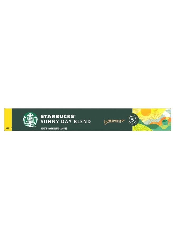 Starbucks Sunny Day Blend By Nespresso Coffee 10 Capsules (56g) - Image 4